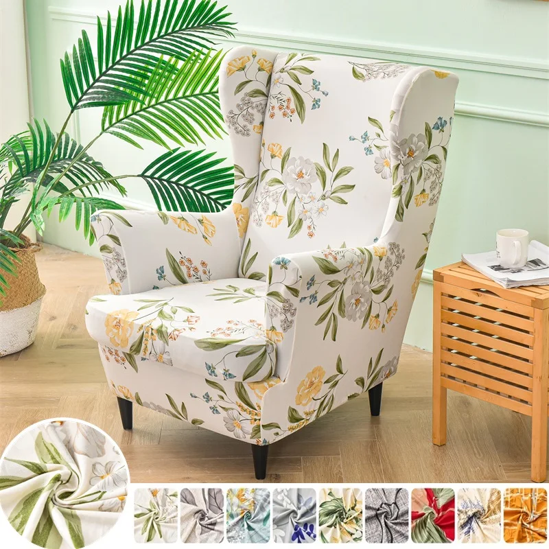 Nordic Flower Wing Chair Slipcovers Stretch Wingback Chair Cover Spandex Wingback Armchair Covers with Elastic Seat Cushion Case
Nordic Flower Wing Chair Slipcovers Stretch Wingback Chair Cover Spandex Wingback Armchair Covers with Elastic Seat Cushion Case