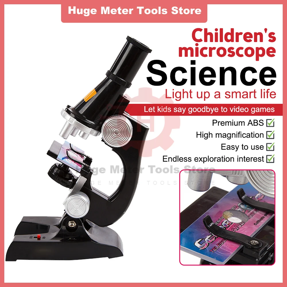 Microscope Kit Lab LED 100/200/450X Home School Science Educational Toy Gift Refined Biological Microscope For Kids Beginner
Microscope Kit Lab LED 100/200/450X Home School Science Educational Toy Gift Refined Biological Microscope For Kids Beginner