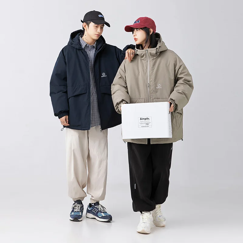 2022 Winter Fashion Hooded Cotton Clothes Men's New Down Cotton Jacket Couple's HipHop Coats Women Thickened Outdoor Jacket
2022 Winter Fashion Hooded Cotton Clothes Men's New Down Cotton Jacket Couple's HipHop Coats Women Thickened Outdoor Jacket