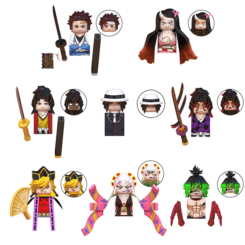 1pcs Mini action toy figures Building Blocks Demon Slayer Hantengu Daki Giyuutarou Kokushibo anime bricks gifts for Kids
1pcs Mini action toy figures Building Blocks Demon Slayer Hantengu Daki Giyuutarou Kokushibo anime bricks gifts for Kids