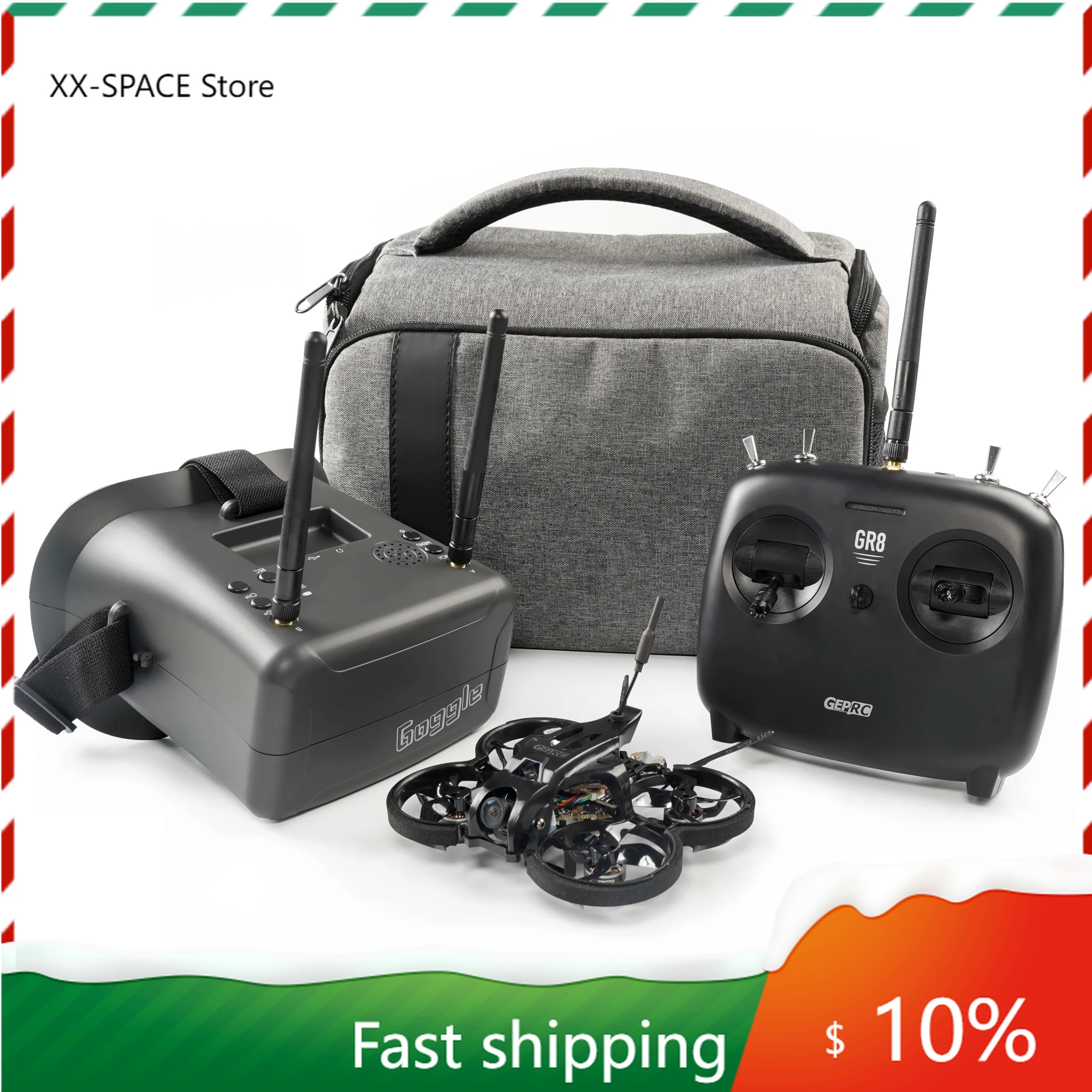 GEPRC TinyGO 4K FPV Whoop RTF 78mm Wheelbase Drone Set Caddx Loris 4K 60fps for Beginners Practice
GEPRC TinyGO 4K FPV Whoop RTF 78mm Wheelbase Drone Set Caddx Loris 4K 60fps for Beginners Practice
