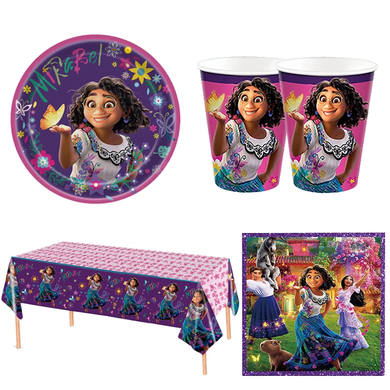 Disney Encanto Mirabel Theme Party Decorations Set Disposable Tableware Cup Plate Napkins Tablecloth for Kids Girls Party Decor
Disney Encanto Mirabel Theme Party Decorations Set Disposable Tableware Cup Plate Napkins Tablecloth for Kids Girls Party Decor