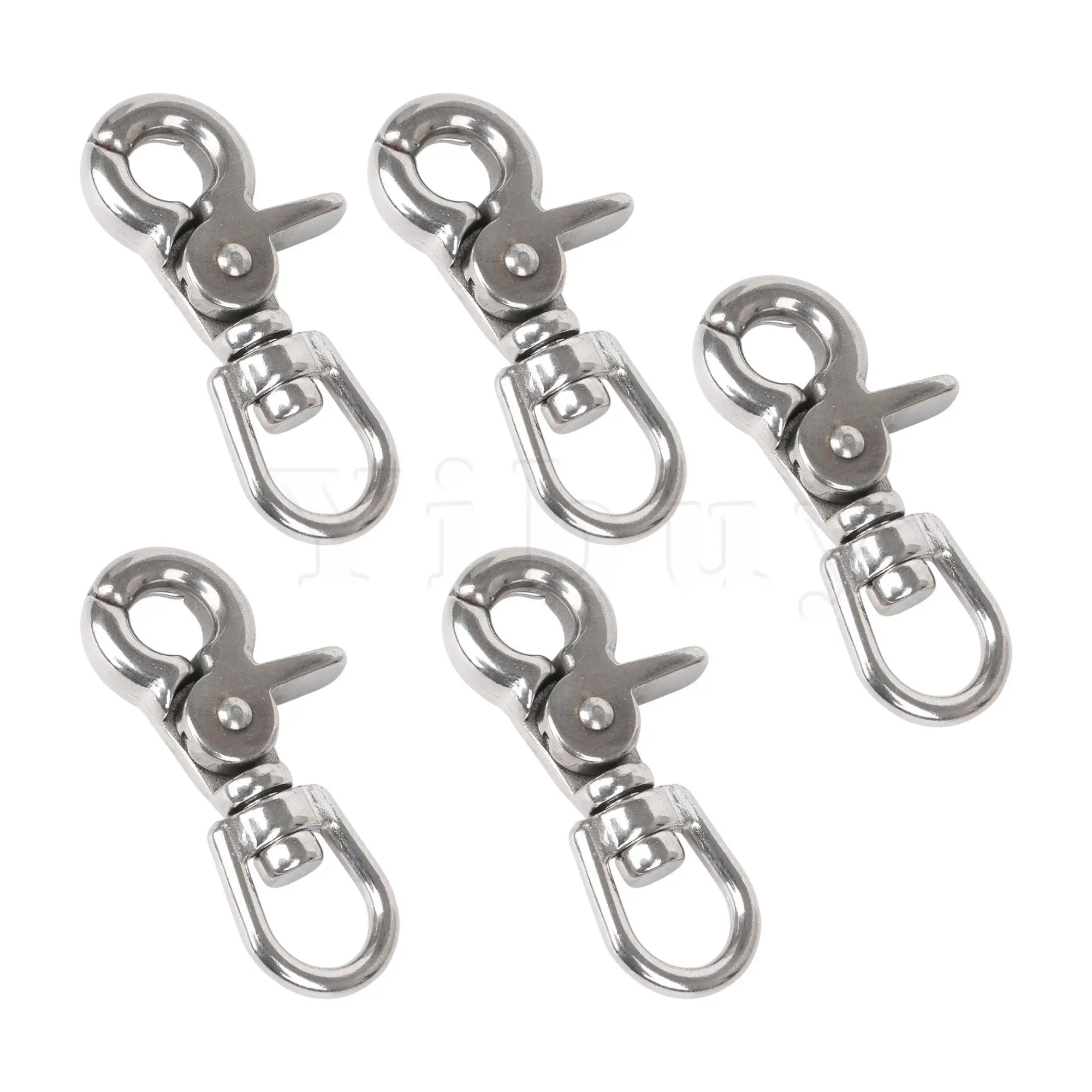 5 PCS Stainless Steel Swivel Lobster Clasp Snap Clip Hooks for Sling
5 PCS Stainless Steel Swivel Lobster Clasp Snap Clip Hooks for Sling