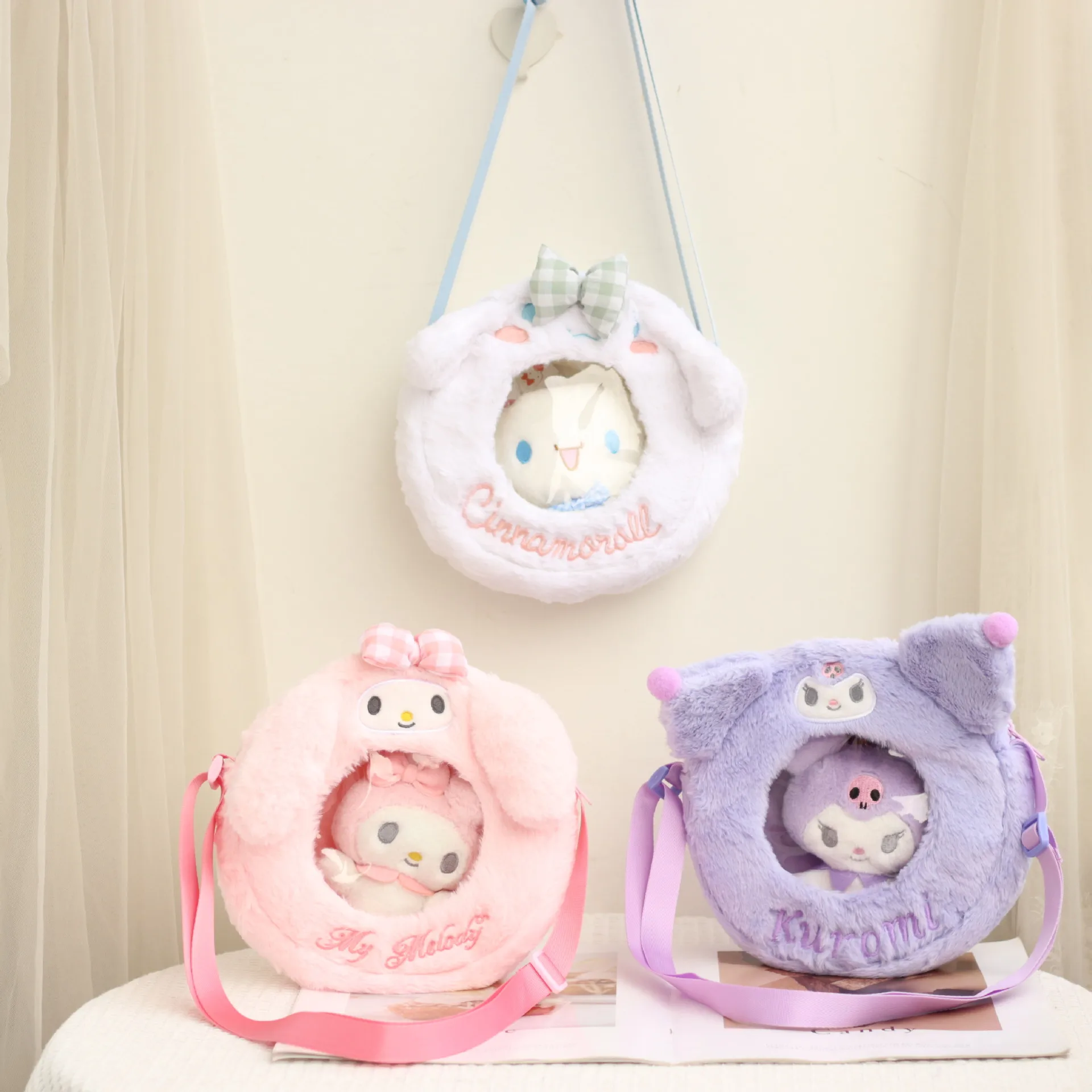 Kawai Sanrios Series Cinnamoroll Kuromi My Melody 2022 New Cute Anime Cartoon Plush Crossbody Bag Plush Gift Plush Toy
Kawai Sanrios Series Cinnamoroll Kuromi My Melody 2022 New Cute Anime Cartoon Plush Crossbody Bag Plush Gift Plush Toy