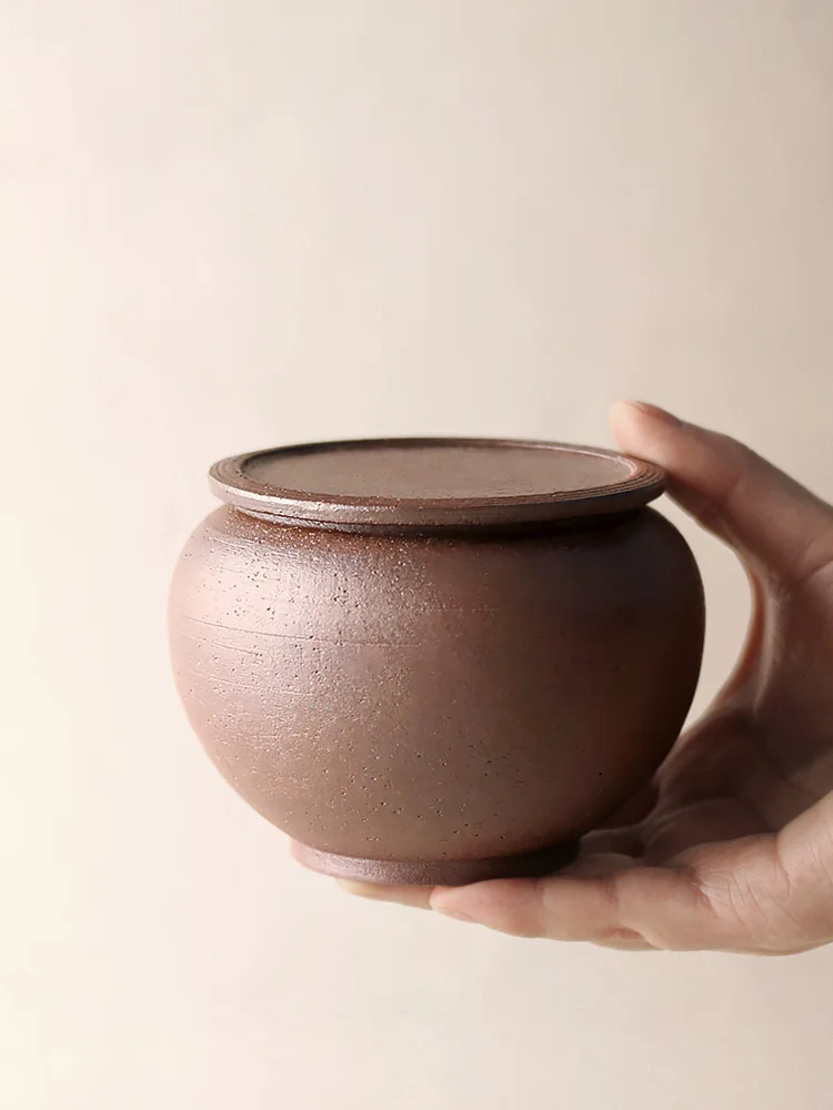 Handmade Stoneware Tea Tins Japanese Tea Warehouse Storage Tank Sealed Storage Jar Moisture-Proof Tea Utensils Household
Handmade Stoneware Tea Tins Japanese Tea Warehouse Storage Tank Sealed Storage Jar Moisture-Proof Tea Utensils Household
