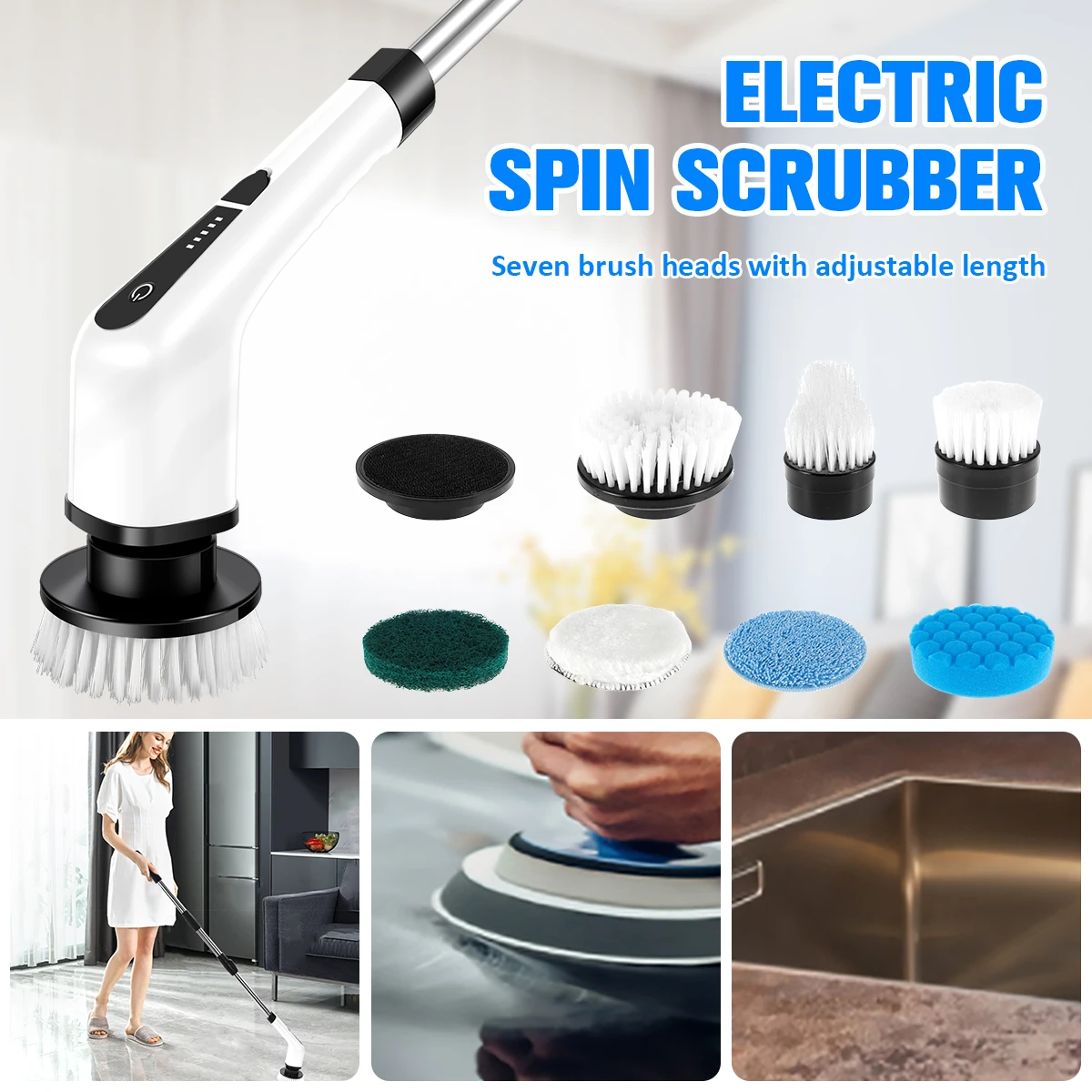 Electric Cleaner Brush Cordless Electric brush cleaning home Professional Cleaning Brush Labor Saving Floor Brush cleaning tools
Electric Cleaner Brush Cordless Electric brush cleaning home Professional Cleaning Brush Labor Saving Floor Brush cleaning tools