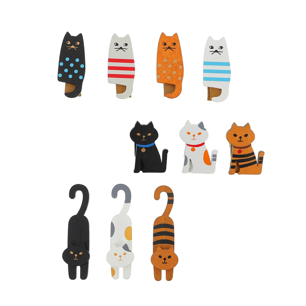 10 Pcs Household Cat Wooden Clip Crafts Decorative Clothespins Basswood Small Clips
10 Pcs Household Cat Wooden Clip Crafts Decorative Clothespins Basswood Small Clips