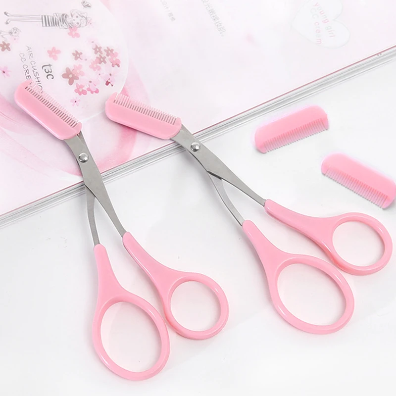 Eyebrow Trimmer Scissors Comb Stainless Steel Brow Hair Razor Grooming Trimmer
Eyebrow Trimmer Scissors Comb Stainless Steel Brow Hair Razor Grooming Trimmer