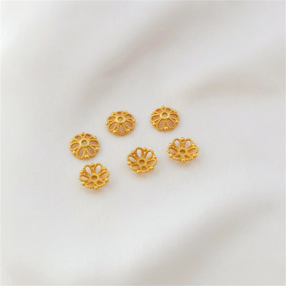 Antique gold accessories hollow petal flower holder flower cap bead holder spacer handmade DIY bracelet string bead cap jewelry
Antique gold accessories hollow petal flower holder flower cap bead holder spacer handmade DIY bracelet string bead cap jewelry