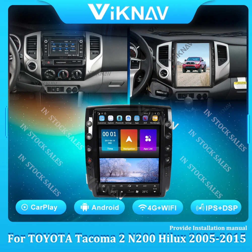 Автомобильный радиоприемник на Android для Toyota Tacoma 2005-2015, мультимедийный плеер с GPS-навигацией, автомобильный стереоприемник PX6 12,1 дюйма
Автомобильный радиоприемник на Android для Toyota Tacoma 2005-2015, мультимедийный плеер с GPS-навигацией, автомобильный стереоприемник PX6 12,1 дюйма