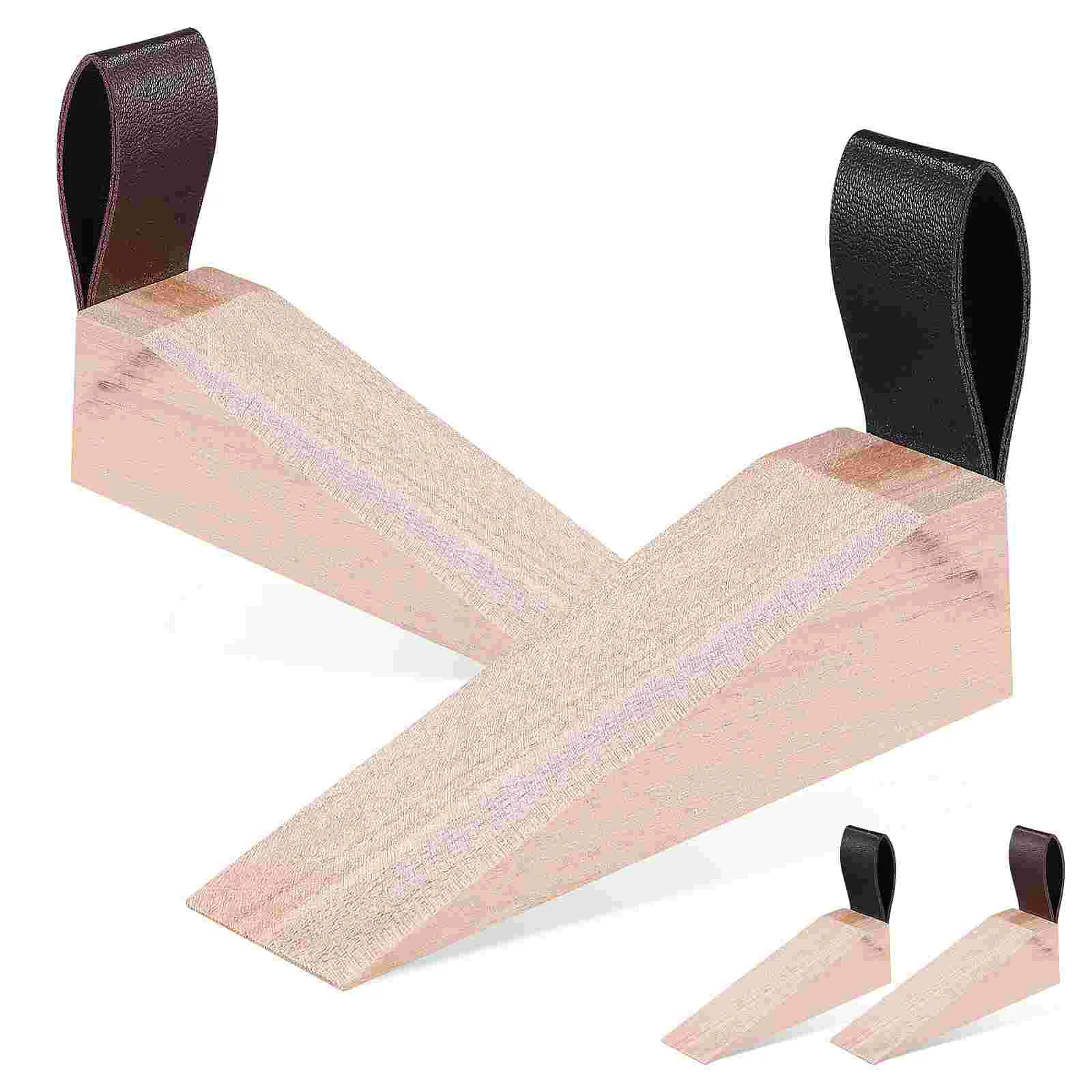 4Pcs Wooden Door Stoppers Anti-skid Security Wedges Heavy Doors Blockers for Bottom of Door
4Pcs Wooden Door Stoppers Anti-skid Security Wedges Heavy Doors Blockers for Bottom of Door