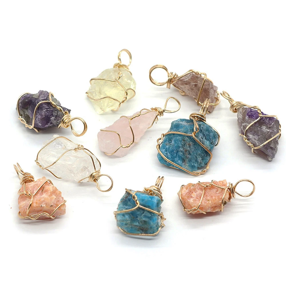 Natural Stone Crystal Rose Quartz Necklace Pendant Amethyst Irregular Charms for Jewelry Making DIY Bracelet Earring Accessories
Natural Stone Crystal Rose Quartz Necklace Pendant Amethyst Irregular Charms for Jewelry Making DIY Bracelet Earring Accessories