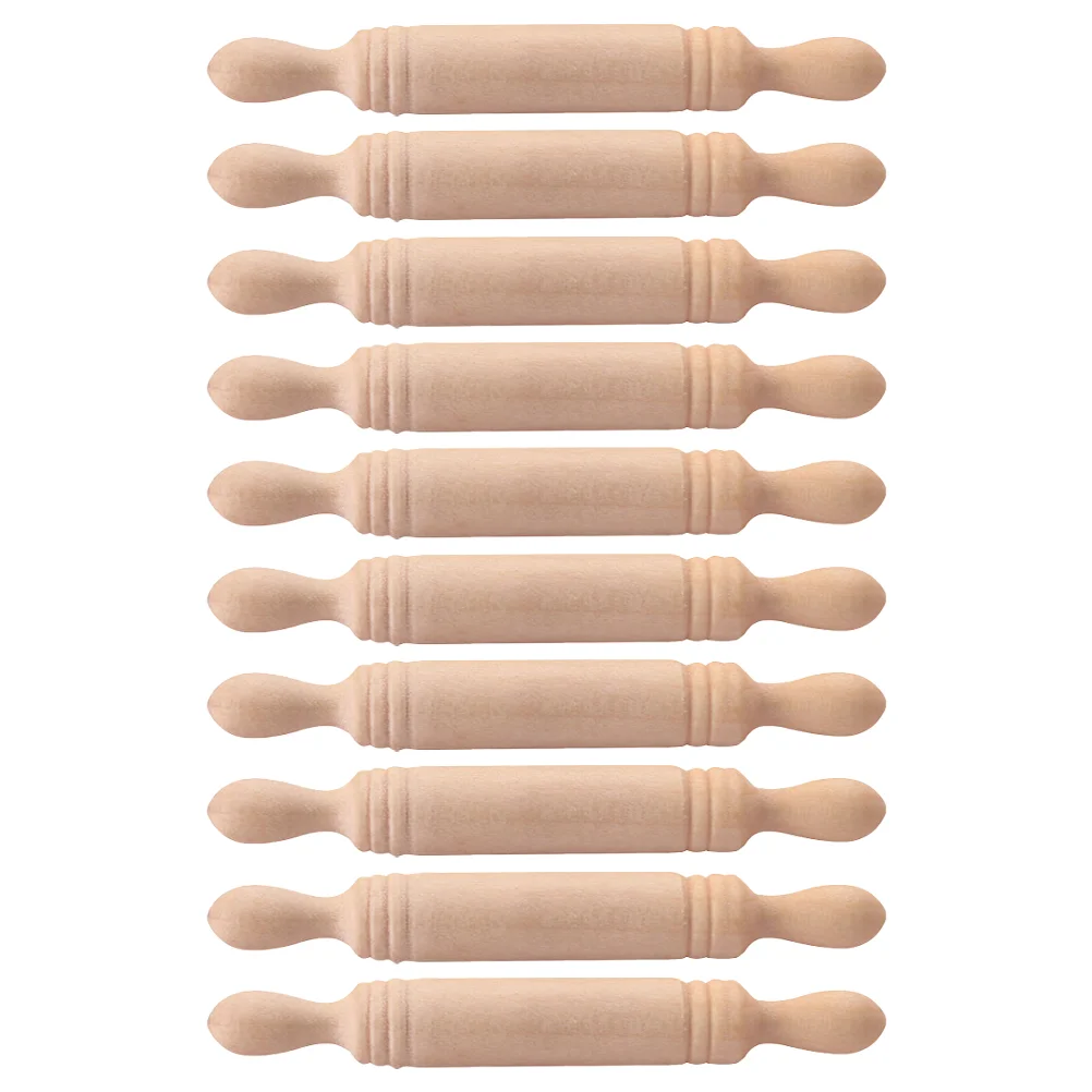 10 Pcs Mini Wood Rolling Pin Pole Ornament House Household Decor Miniature Sticks Child Home Accessories
10 Pcs Mini Wood Rolling Pin Pole Ornament House Household Decor Miniature Sticks Child Home Accessories