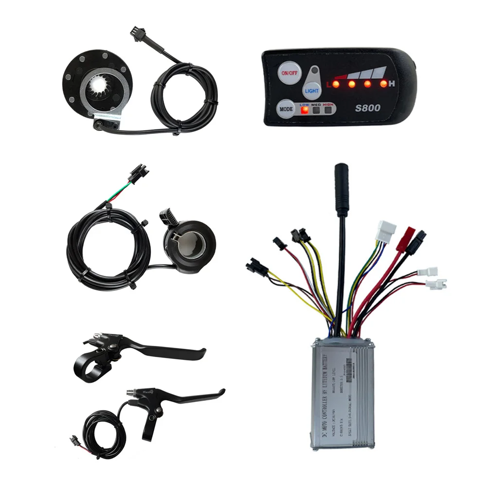 E-bike Controller JN 36/48V 250W 15A Controller + LEDS800 Display + 8 PAS + Throttle + Brake Lever Electric Bike Accessories
E-bike Controller JN 36/48V 250W 15A Controller + LEDS800 Display + 8 PAS + Throttle + Brake Lever Electric Bike Accessories