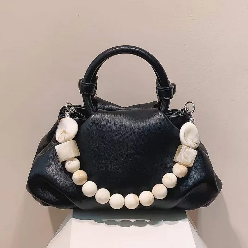 Ins Hot Fashion Soft Ruched Tote Hobo Bag Soft Leather Hobo Shoulder Bag with Pearl String Handle Unique
Ins Hot Fashion Soft Ruched Tote Hobo Bag Soft Leather Hobo Shoulder Bag with Pearl String Handle Unique
