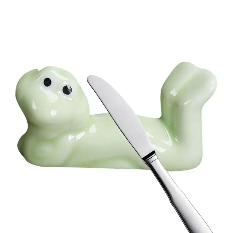 Japanese Style Ceramic Cute Frog Chopstick Holder Tableware Restaurant Simple Spoon Bracket Utensil For Kitchen
Japanese Style Ceramic Cute Frog Chopstick Holder Tableware Restaurant Simple Spoon Bracket Utensil For Kitchen