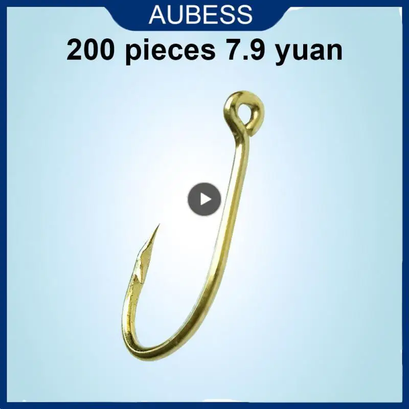 Fishing Gear Supplies Sharp Firmer Golden Sea Hook Small Puncture Resistance Strong Penetration Ability Fishing Hook Barbed Hook
Fishing Gear Supplies Sharp Firmer Golden Sea Hook Small Puncture Resistance Strong Penetration Ability Fishing Hook Barbed Hook