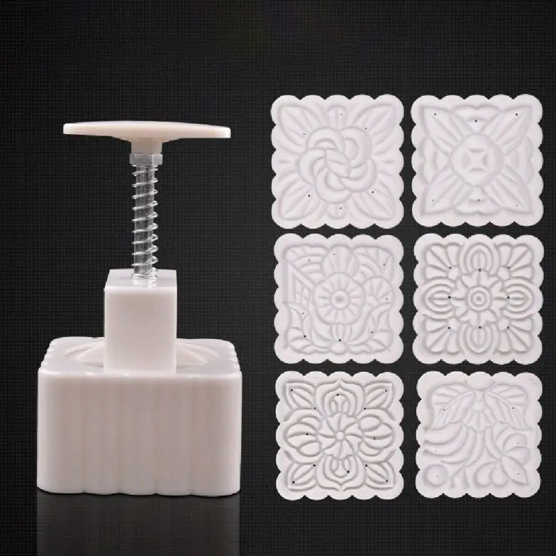250g Mooncake Mold with 6pcs Square Flower Stamps Hand Press Moon Cake Pastry Mould DIY Bakeware Mid-autumn dropshipping
250g Mooncake Mold with 6pcs Square Flower Stamps Hand Press Moon Cake Pastry Mould DIY Bakeware Mid-autumn dropshipping
