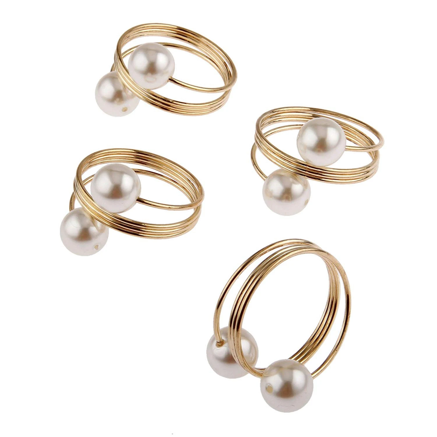 12Pcs Pearl Napkin Buckle Hoop Napkin Rings Circle Serviette Holder for Wedding Hotel Supplies Table Decoration, Gold
12Pcs Pearl Napkin Buckle Hoop Napkin Rings Circle Serviette Holder for Wedding Hotel Supplies Table Decoration, Gold