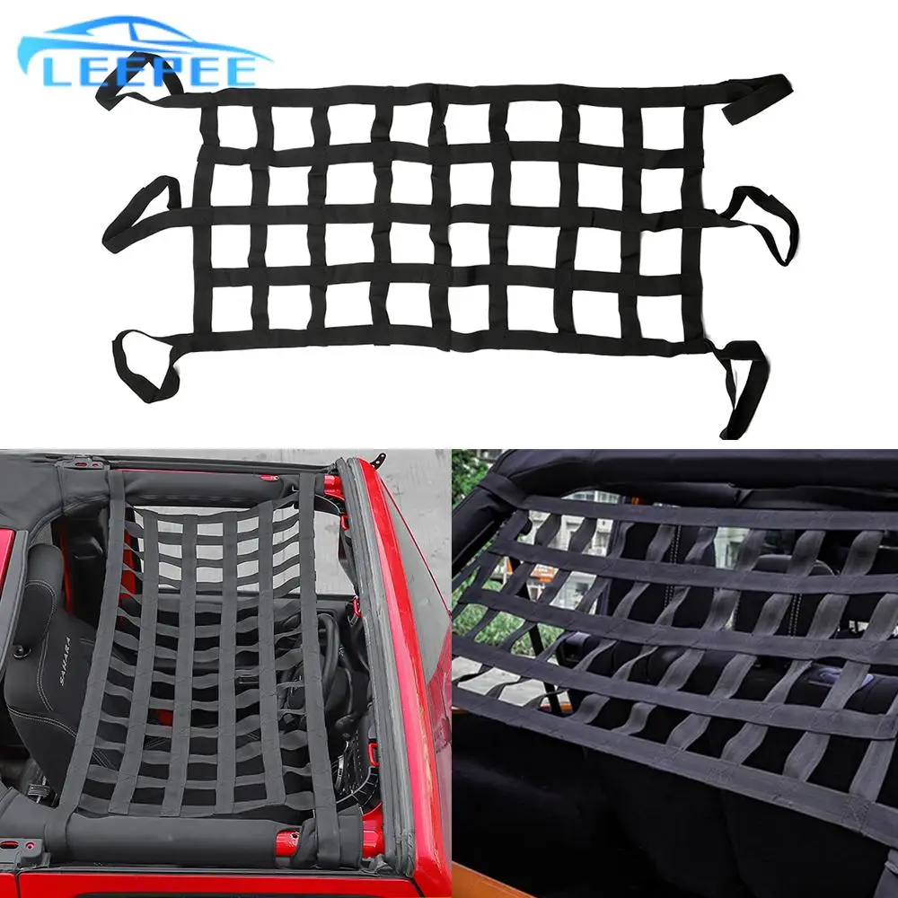 LEEPEE Tail Box Net Car Roof Storage Net Retrofit accessories For Jeep Wrangler Mesh Cargo Net Multifunction
LEEPEE Tail Box Net Car Roof Storage Net Retrofit accessories For Jeep Wrangler Mesh Cargo Net Multifunction