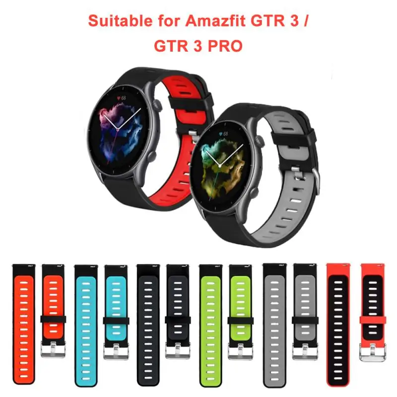 Силиконовый сменный ремешок для часов Huami GTR 3/GTR 3 PRO, регулируемый двухцветный спортивный браслет для Amazfit GTR 3/GTR 3 Pro
Силиконовый сменный ремешок для часов Huami GTR 3/GTR 3 PRO, регулируемый двухцветный спортивный браслет для Amazfit GTR 3/GTR 3 Pro