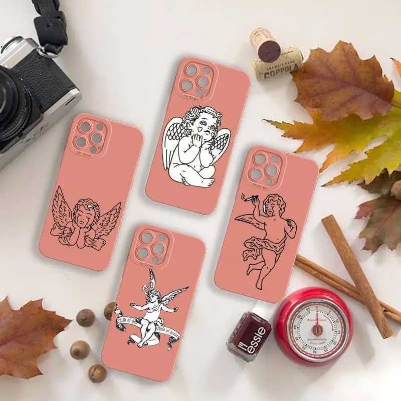 Cute Angel Cupid Simple lines Phone Case For iPhone 13 12 11 Pro MAX Mini X XS XR 7 8 Plus Camera Lens Liquid Silicone
Cute Angel Cupid Simple lines Phone Case For iPhone 13 12 11 Pro MAX Mini X XS XR 7 8 Plus Camera Lens Liquid Silicone