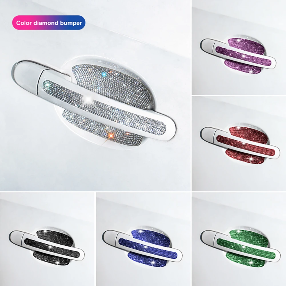 8pcs Bling Car Door Bowl&Door Handle Protector Kit Shiny Rhinestones Scratch-Resistant Stickers Door Cup Handle Protective Film
8pcs Bling Car Door Bowl&Door Handle Protector Kit Shiny Rhinestones Scratch-Resistant Stickers Door Cup Handle Protective Film