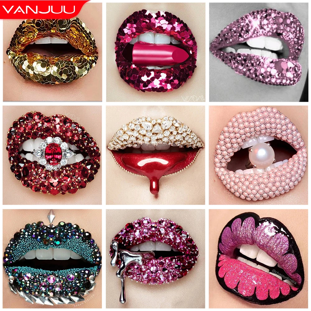 Portrait DIY Diamond Painting Lips Full DIY Diamond Mosaic Art Rhinestone Embroidery Cross Stitch Home Decor
Portrait DIY Diamond Painting Lips Full DIY Diamond Mosaic Art Rhinestone Embroidery Cross Stitch Home Decor