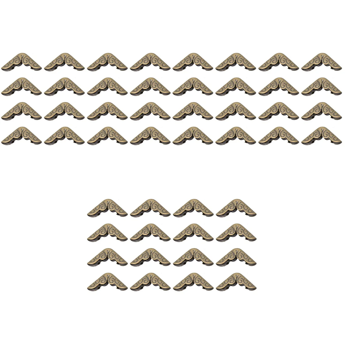 150 pcs Metal Book Scrapbooking Notebook Albums Menus Folders Corner Protectors Bronze Tone
150 pcs Metal Book Scrapbooking Notebook Albums Menus Folders Corner Protectors Bronze Tone