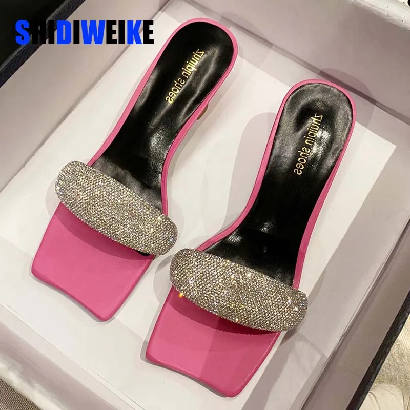 Ladies Shoes For Women Sandals 2022 Fashion Rhinestones Cross-Tied Party High Heels Square Toe Slides Woman Pumps Female Shoes
Ladies Shoes For Women Sandals 2022 Fashion Rhinestones Cross-Tied Party High Heels Square Toe Slides Woman Pumps Female Shoes