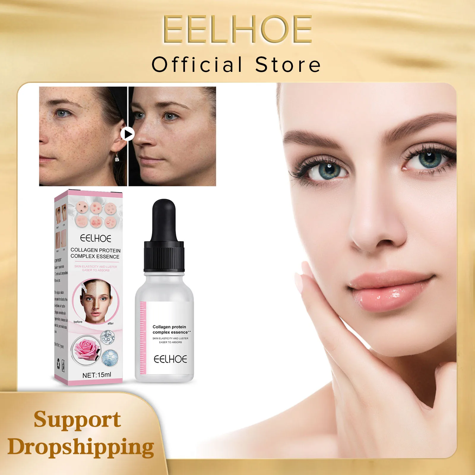 EELHOE Face Essence Anti-Aging Anti Wrinkle Fade Fine Lines Firming Repair Sheep Placenta Collagen Serum Fast and Free Shipping
EELHOE Face Essence Anti-Aging Anti Wrinkle Fade Fine Lines Firming Repair Sheep Placenta Collagen Serum Fast and Free Shipping