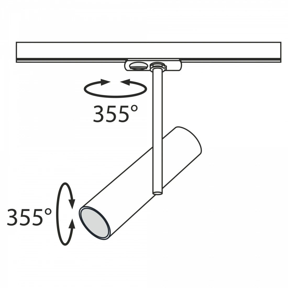 Трековый светильник Track lamps TR005-1-GU10-B Maytoni | Лампы и освещение