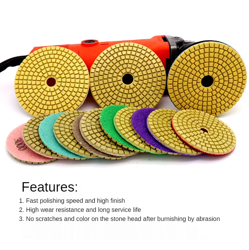 16pcs Polishing Pads Dry Wet Diamond Grinding Sanding Disc Marble Granite Tiles Flexible Stone Polisher Mat Hand Making Tools
16pcs Polishing Pads Dry Wet Diamond Grinding Sanding Disc Marble Granite Tiles Flexible Stone Polisher Mat Hand Making Tools