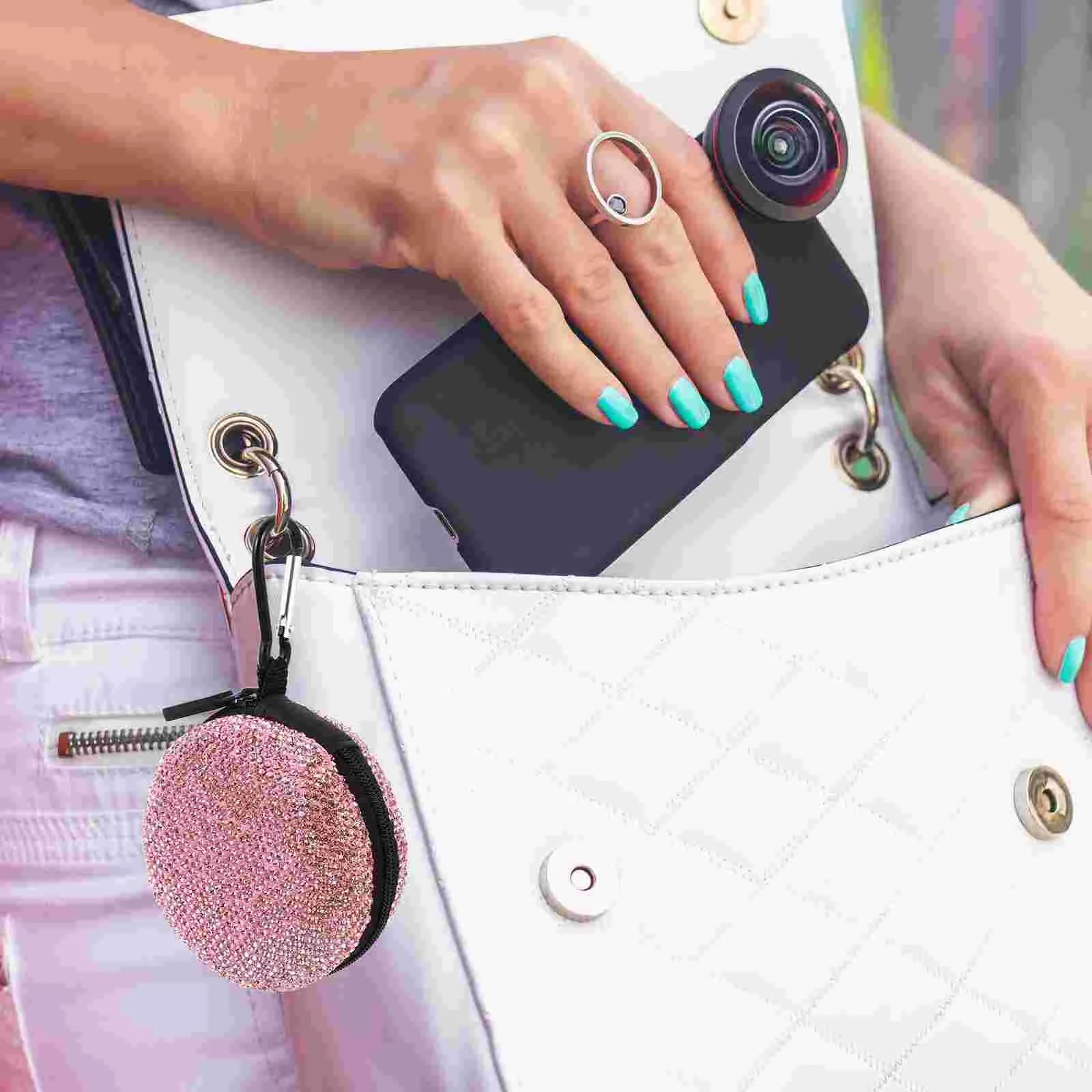 1Pc Rhinestone Studded Earphone Box Data Cables Storage Box Earphone Organizer
1Pc Rhinestone Studded Earphone Box Data Cables Storage Box Earphone Organizer