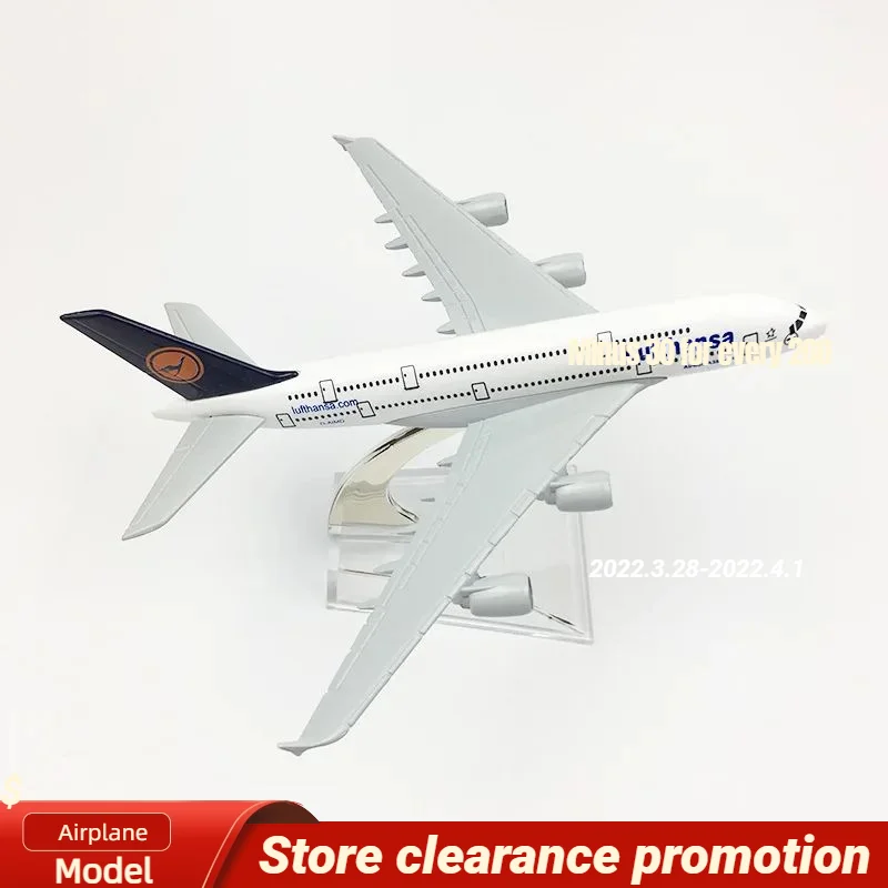 Горячая Распродажа 16 см модель самолета из сплава Lufthansa Airbus A380 авиация самолет