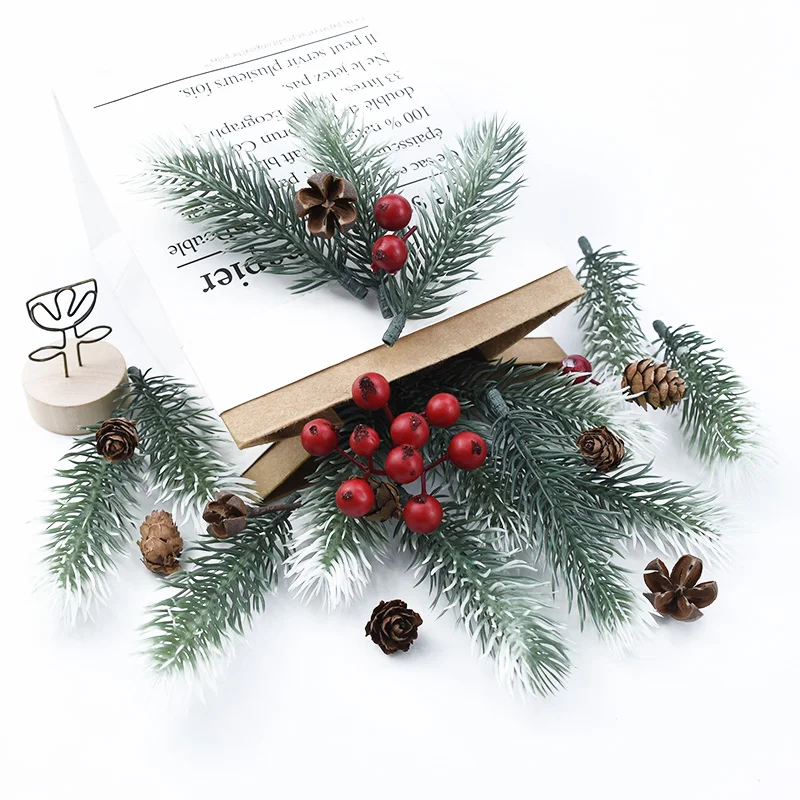 10pcs Artificial Plants Plastic Pine Needles Snowflake Fake Flowers for Scrapbooking Christmas Decorations for Home Diy Gift Box
10pcs Artificial Plants Plastic Pine Needles Snowflake Fake Flowers for Scrapbooking Christmas Decorations for Home Diy Gift Box