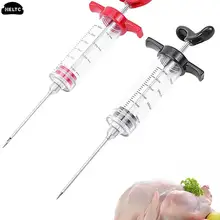 1pcs Spice Syringe Marinade Injector Flavor Syringe Cooking Meat Poultry Turkey Chicken Kitchen Utensils Accessories BBQ Tools