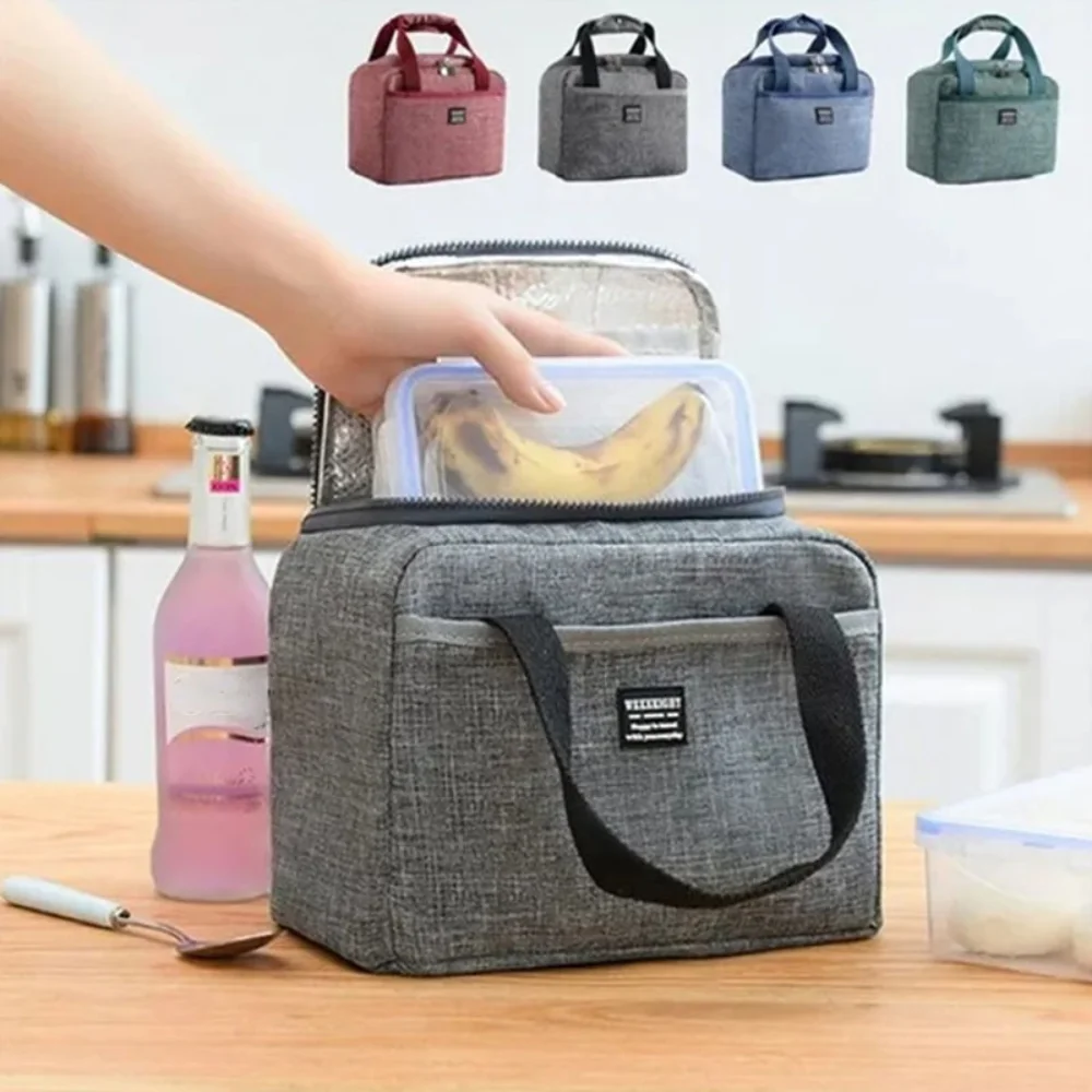 Portable Lunch Box Insulation Bag Waterproof Oxford Cloth Soft Type Keep Cold Bag Outdoor Work Picnic Students Bento Tote Bag
Portable Lunch Box Insulation Bag Waterproof Oxford Cloth Soft Type Keep Cold Bag Outdoor Work Picnic Students Bento Tote Bag