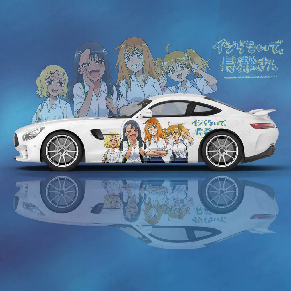 

Аниме наклейки на кузов автомобиля «Don't Toy with Me», «Miss Nagatoro», аниме иташа, боковая наклейка на автомобиль, наклейки для украшения кузова автомобиля