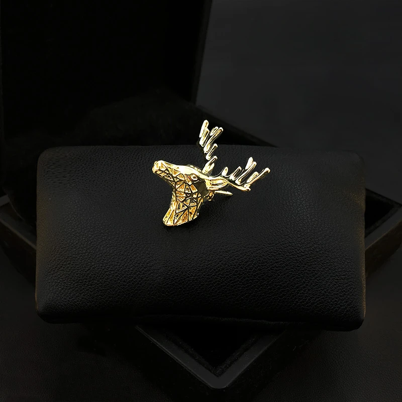Fashion Unique Deer Head Brooch High-End Elegant Suit Corsage Collar Pin Fixed Clothes Neckline Buckle Accessories Jewelry 3751
Fashion Unique Deer Head Brooch High-End Elegant Suit Corsage Collar Pin Fixed Clothes Neckline Buckle Accessories Jewelry 3751