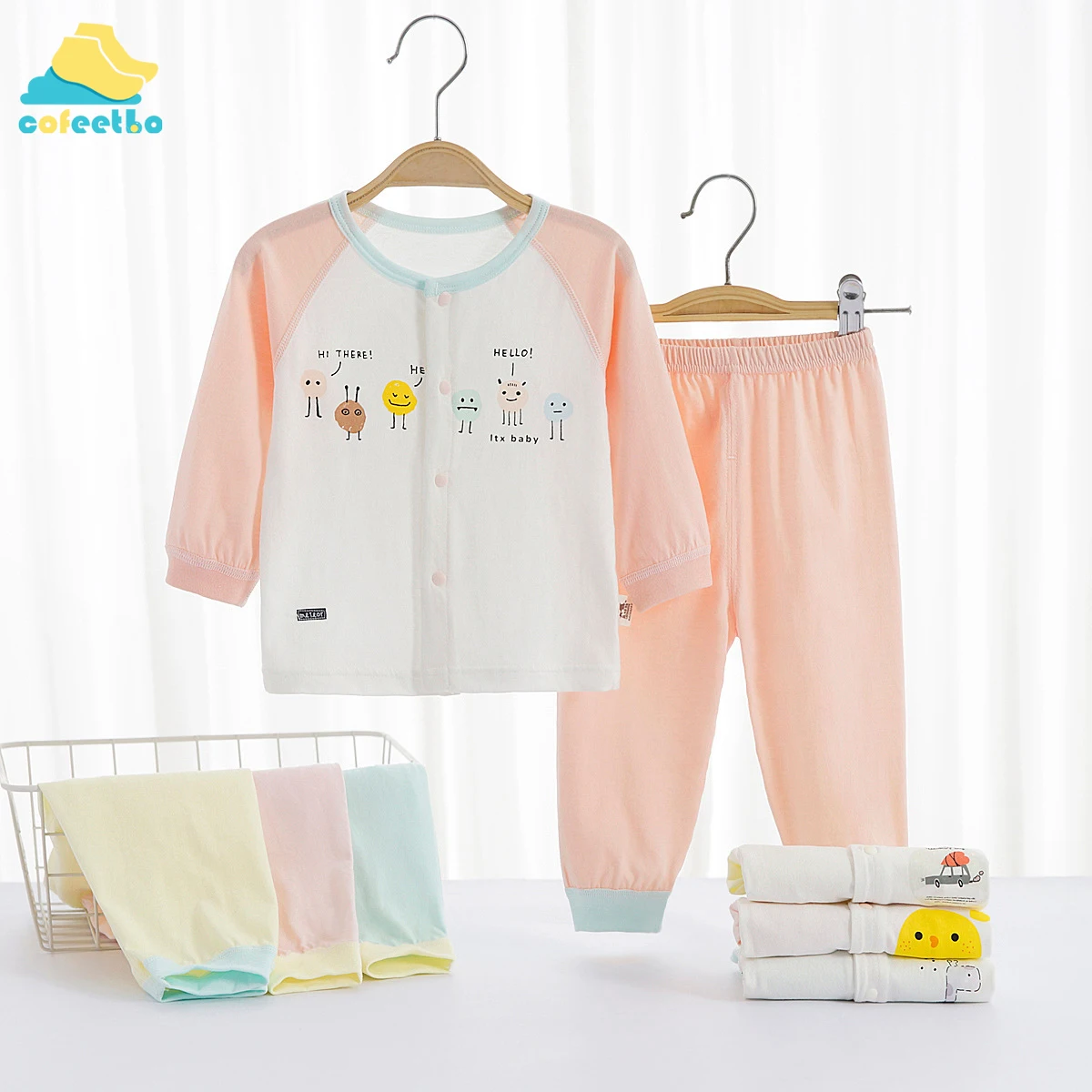 Baby Summer Glacier Cotton Long-Sleeved Air Conditioning Room Clothing Cotton Underwear Suit Newborn Clothes
Baby Summer Glacier Cotton Long-Sleeved Air Conditioning Room Clothing Cotton Underwear Suit Newborn Clothes