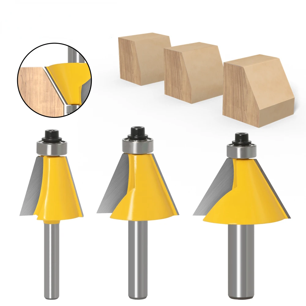 8mm 6mm 1/4inch 12mm 1/2inchShank Chamfer Router Bit 15 Degree Bevel Edging Milling Cutter for Wood Woodorking Machine Tools
8mm 6mm 1/4inch 12mm 1/2inchShank Chamfer Router Bit 15 Degree Bevel Edging Milling Cutter for Wood Woodorking Machine Tools