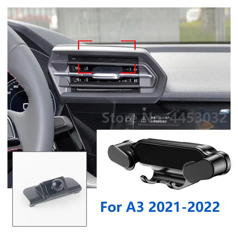 Special For Audi A3 8P 8V 8YA S3 RS3 Car Phone Holder Gravity Mobile Stand GPS Support Air Vent Mount Accessories 2014-2022
Special For Audi A3 8P 8V 8YA S3 RS3 Car Phone Holder Gravity Mobile Stand GPS Support Air Vent Mount Accessories 2014-2022