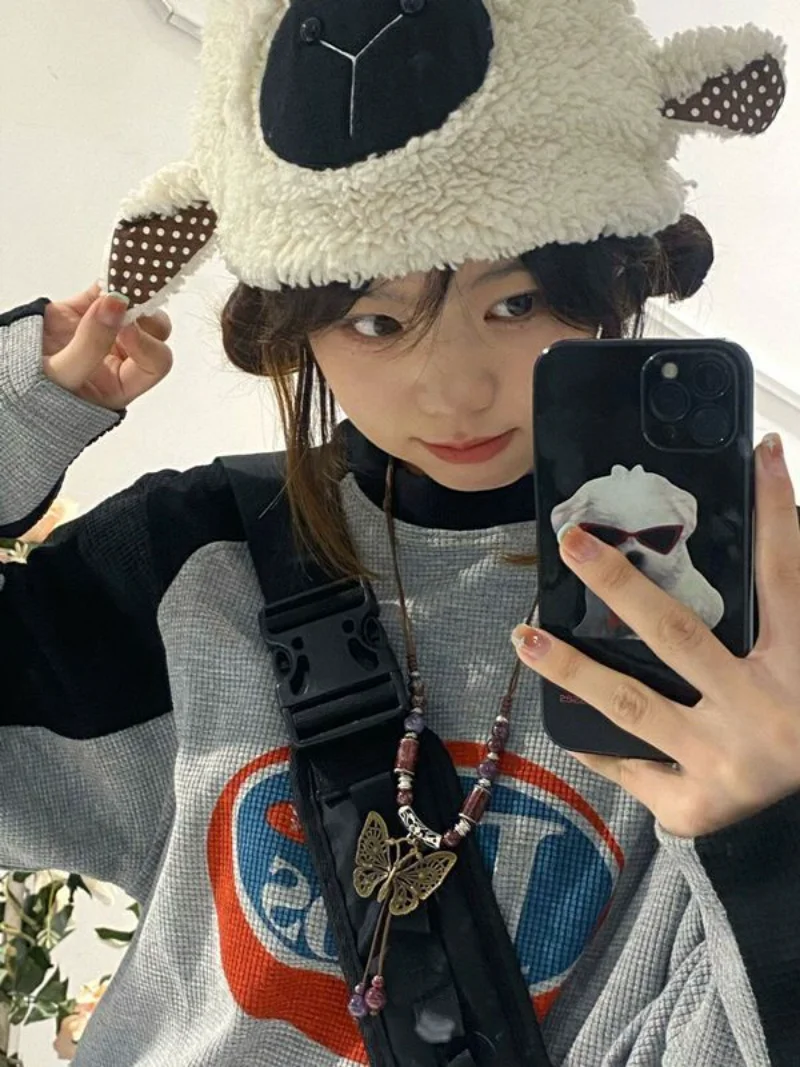 Waffle Hoodies Harajuku Sudadera Raglan Sleeve O Neck Preppy Style Oversize Fleece Women Sweatshirts Y2k Letter Print Tshirts
Waffle Hoodies Harajuku Sudadera Raglan Sleeve O Neck Preppy Style Oversize Fleece Women Sweatshirts Y2k Letter Print Tshirts