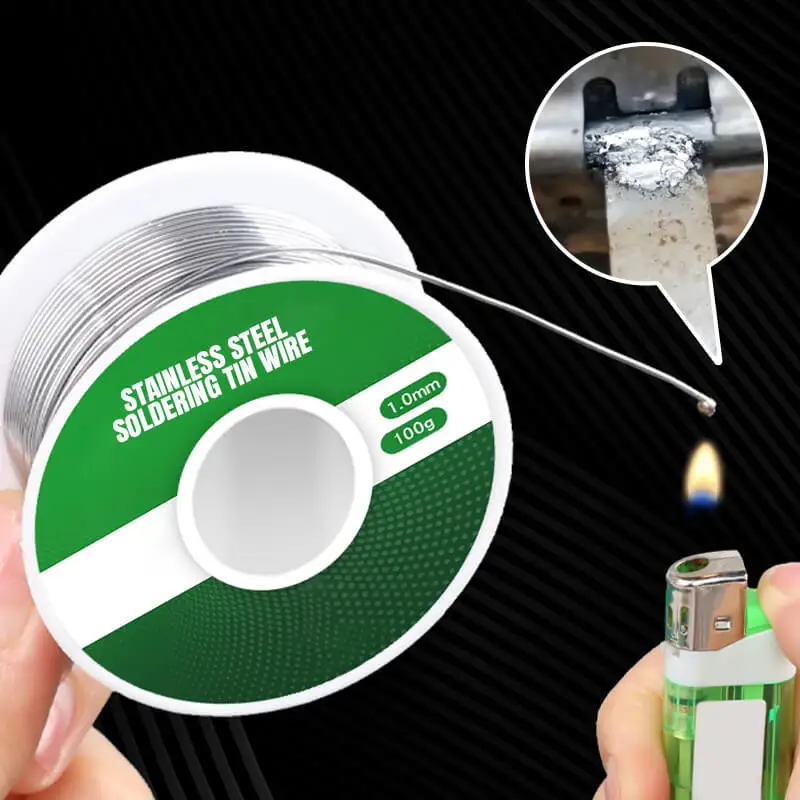 Flux Soldering Wire Stainless Steel Lighter Solder Wire Diameter Disposable Low Temperature Nickel Aluminum Flux For Soldering
Flux Soldering Wire Stainless Steel Lighter Solder Wire Diameter Disposable Low Temperature Nickel Aluminum Flux For Soldering