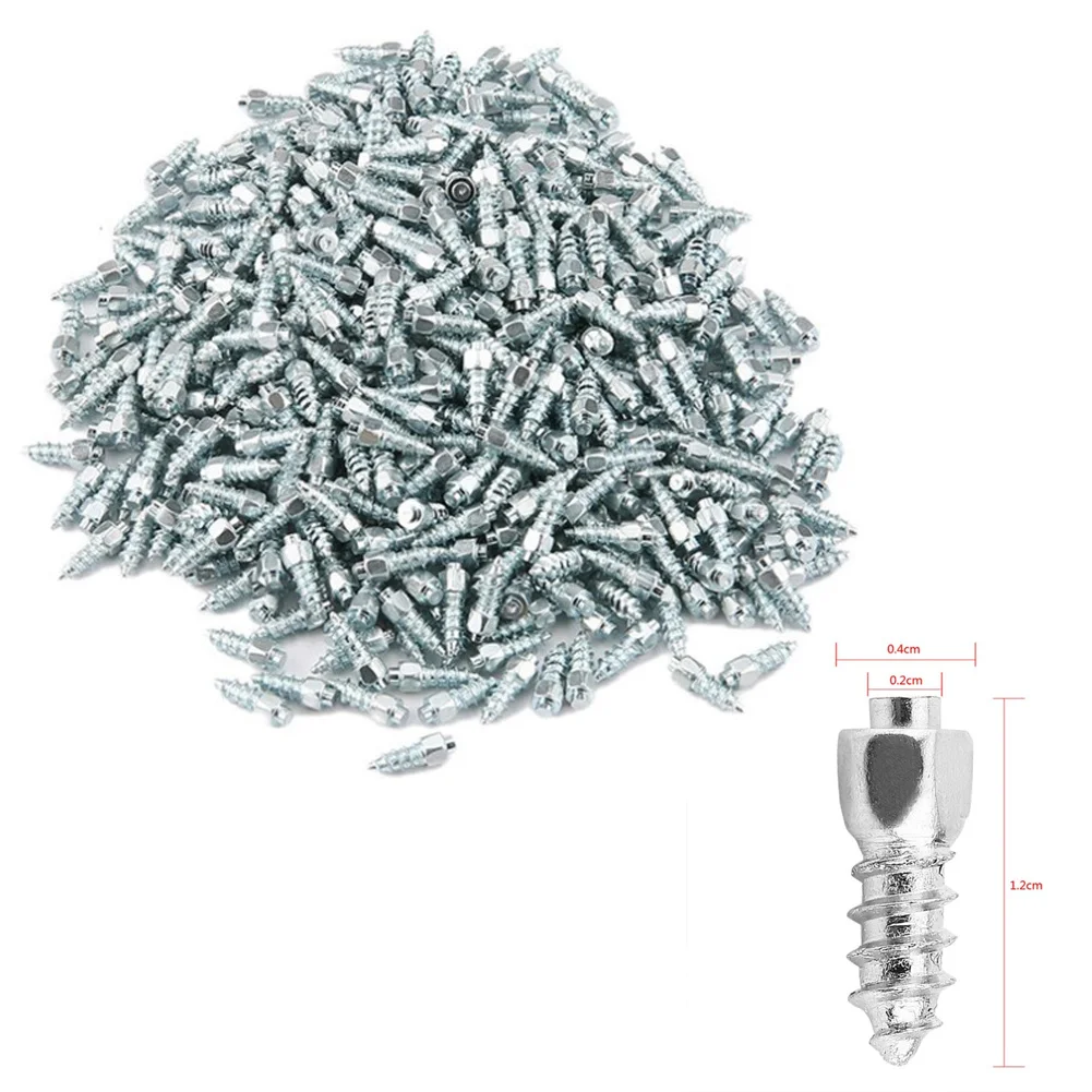 300pcs Winter 12mm Wheel Lugs Snow Screw Tire Studs Anti Skid Anti-Slip Chains Spikes For Car Truck SUV Motorcycle
300pcs Winter 12mm Wheel Lugs Snow Screw Tire Studs Anti Skid Anti-Slip Chains Spikes For Car Truck SUV Motorcycle