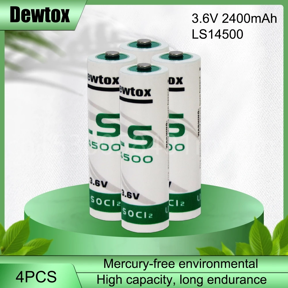 4PCS New LS14500 14500 ER14505 TL5104 AA 2A 3.6V 2400mAh Lithium Battery For PLC CNC Machine Equipment Gas Water Meter Batteries
4PCS New LS14500 14500 ER14505 TL5104 AA 2A 3.6V 2400mAh Lithium Battery For PLC CNC Machine Equipment Gas Water Meter Batteries