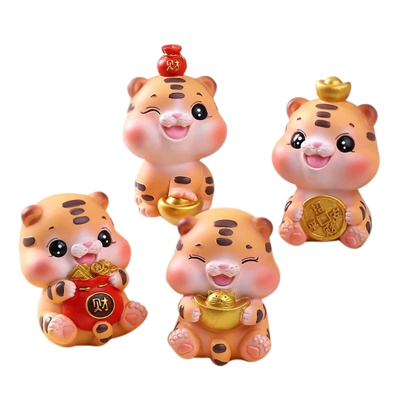 4 Pieces Of Tiger Desktop Decoration Cute Shaking Head Tiger Statue Mascot Car Decoration
4 Pieces Of Tiger Desktop Decoration Cute Shaking Head Tiger Statue Mascot Car Decoration