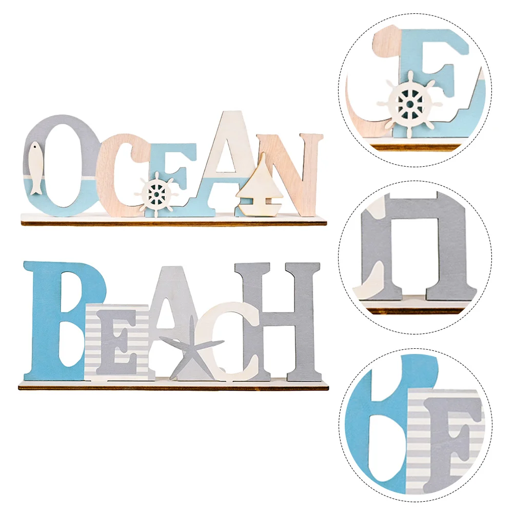 2 PCS Ornaments Letter A Ornament Mini Beach Ornament Table Nautical Welcome Sign Wooden Farmhouse Ocean Sign Office
2 PCS Ornaments Letter A Ornament Mini Beach Ornament Table Nautical Welcome Sign Wooden Farmhouse Ocean Sign Office