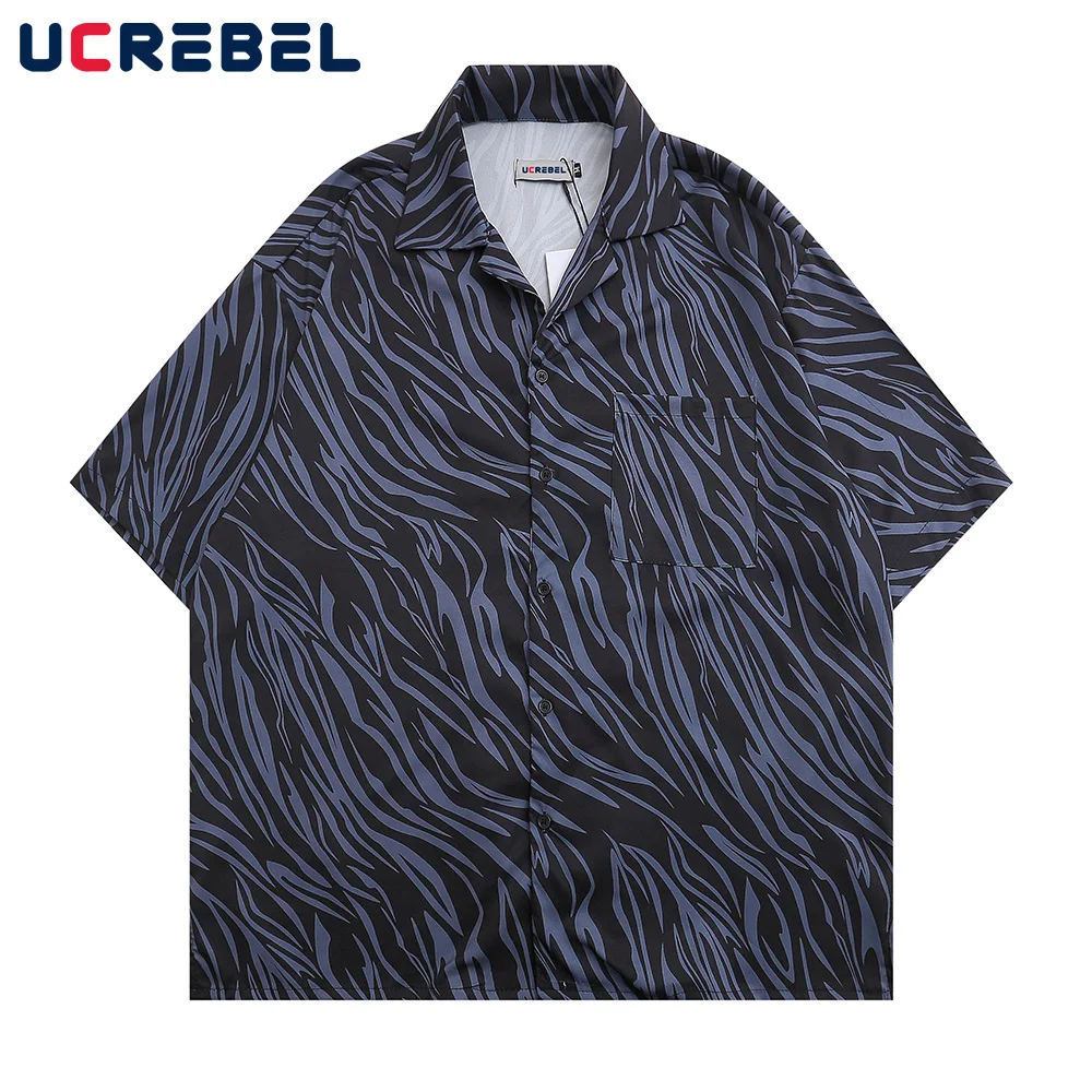 Tiger Stripe Full Print Short Sleeve Shirt Mens Streetwear Quick-drying Lapel Shirts Summer Retro Casual Half-Sleeve Top Men
Tiger Stripe Full Print Short Sleeve Shirt Mens Streetwear Quick-drying Lapel Shirts Summer Retro Casual Half-Sleeve Top Men